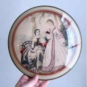 Vintage 1930s Peter Watson La Mode French Fashion Prints Convex Glass Framed Art